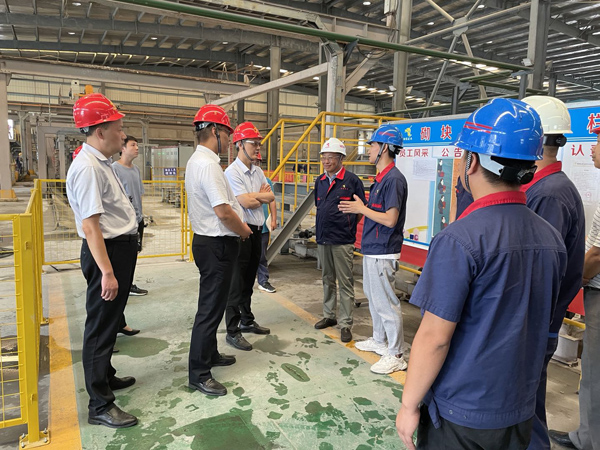 省生態(tài)環(huán)境廳副廳長到建材公司調研